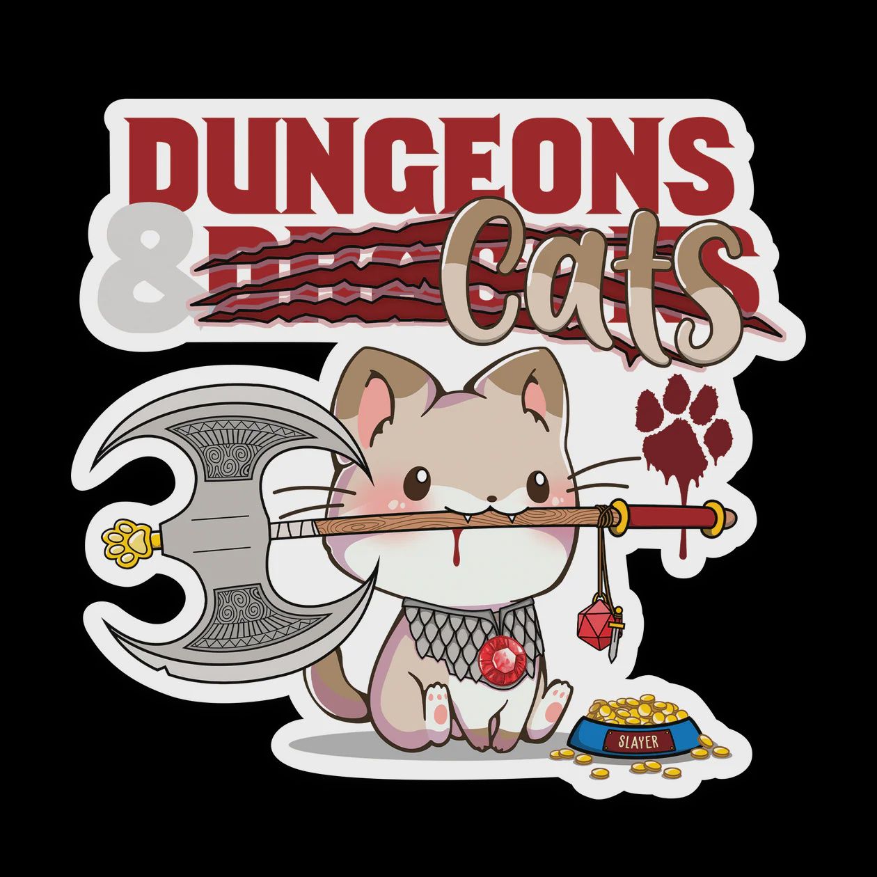 Dungeons and Cats - Sticker