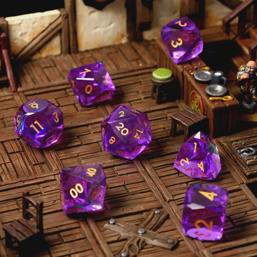 CritStones - Rounded Edge Resin RPG Dice Set