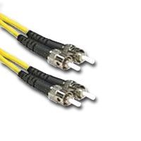 Cable, Fiber Optic, 1m, ST/ST, SM, 9/125um, Duplex, OFNR