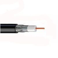 Cable, Coaxial, 500 ft. RG6, Dual Shield, Reel, Black