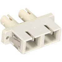 Coupler, Fiber Optic, ST/ST, Duplex, w/ header