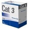 Cable, Cat 3, 25 Pair, 1000 ft. Solid, Unshielded, 350MHz, Gray