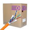 Cable, Cat 5E, 1000 ft. Pull Box, Solid, Shielded, 350MHz, Orange