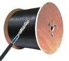 Cable, Cat 6a, 1000 ft. Reel, Solid, Shielded, 650MHz, Direct Burial, Black