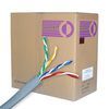 Cable, Cat 6, 1000 ft. Pull Box, Stranded, Unshielded, 550MHz, Gray
