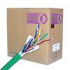 Cable, Cat 6, 1000 ft. Pull Box, Stranded, Shielded, 550MHz, Green