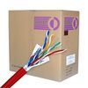 Cable, Cat 6, 1000 ft. Pull Box, Stranded, Shielded, 550MHz, Red