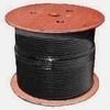 Cable, Cat 6, 1000 ft. Wooden Reel, Stranded, Shielded, 550MHz, Black