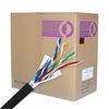 Cable, Cat 6, 1000 ft. Pull Box, Solid, Shielded, 550MHz, Black