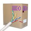 Cable, Cat 6, 1000 ft. Pull Box, Solid, Unshielded, 550MHz, White, Plenum