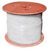 Cable, Cat 6, 1000 ft. Reel, Solid, Shielded, 400MHz, White, Plenum
