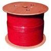 Cable, Cat 6, 1000 ft. Reel, Solid, Shielded, 400MHz, Red, Plenum
