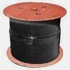 Cable, Cat 6a, 1000 ft. Wooden Reel, Stranded, Shielded, 500MHz, 10G, Black