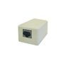 Keystone Jack, Cat 5E, Surface Mount, 110 type, 1 Port, Beige, 5 pcs
