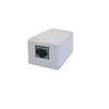 Keystone Jack, Cat 5E, Surface Mount, 110 type, 1 Port, White, 5 pcs