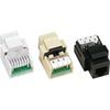 Keystone Jack, RJ11/12, Tool-less, Beige, 10 pcs
