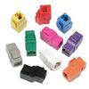 Keystone Jacks, Cat 6, Pass-thru Couplers, White 10 pcs