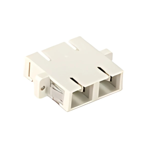 Coupler, Fiber Optic, SC/SC, Duplex, w/ header