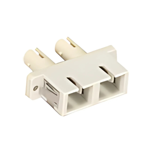 Coupler, Fiber Optic, ST/SC, Duplex, w/ header