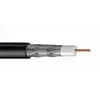 Cable, Coaxial, 1000 ft. RG6, Quad Shield, Reel, Black