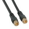 Cable, RG59, 75 ohm, F type, Gold, 3 ft. black