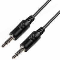 Cable, Audio, 3.5mm Stereo M/M, 6 ft.