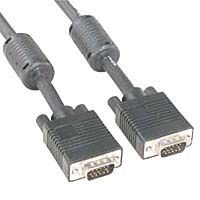 Cable, UXGA, Pro Audio \/ Video, HD15 M/M, Dual Ferrite, 15 ft.