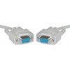 Cable, Null Modem, 10 ft. molded DB9F to DB9F