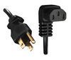 Power Cord, 6 ft, 10A/125V, 18 AWG, NEMA 5-15P / IEC C13 DA, SVT, Black, UL/CSA