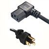 Power Cord, 6 ft, 10A/125V, 18 AWG, NEMA 5-15P / IEC C13 LA, SVT, Black, UL/CSA