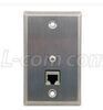 Lightning Surge Protector, Cat6, Indoor, PoE Compatible, In Wall, 10/100/1000 Base, Shielded RJ45 Jacks Jacks, Brushed S/S