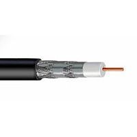 Cable, Coaxial, 1000 ft. RG11, Quad Shield, Reel, Black