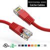 Patch Cable, Cat 5E, Unshielded, 1 ft. 350Mhz, W/Snagless boots, Red