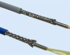 Cable, Fiber Optic, 1000 ft, 6 strand, OM3, Armored, Indoor/Outdoor, Plenum w/pulling eye