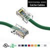 Patch Cable, Cat 5E, Unshielded, 1 ft. 350Mhz, Non-booted, Green