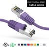 Patch Cable, Cat 5E, Shielded, 15 ft. 350Mhz, W/Snagless boots, Purple