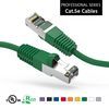 Patch Cable, Cat 5E, Shielded, 25 ft. 350Mhz, W/Snagless boots, Green