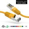 Patch Cable, Cat 5E, Shielded, 100 ft. 350Mhz, W/Snagless boots, Yellow