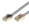 Patch Cable, Cat 5E, Shielded, 25 ft. 350Mhz, Non-booted, Gray