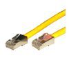 Patch Cable, Cat 5E, Shielded, 50 ft. 350Mhz, Non-booted, Yellow