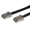 Patch Cable, Cat 5E, Shielded, 75 ft. 350Mhz, Non-booted, Black