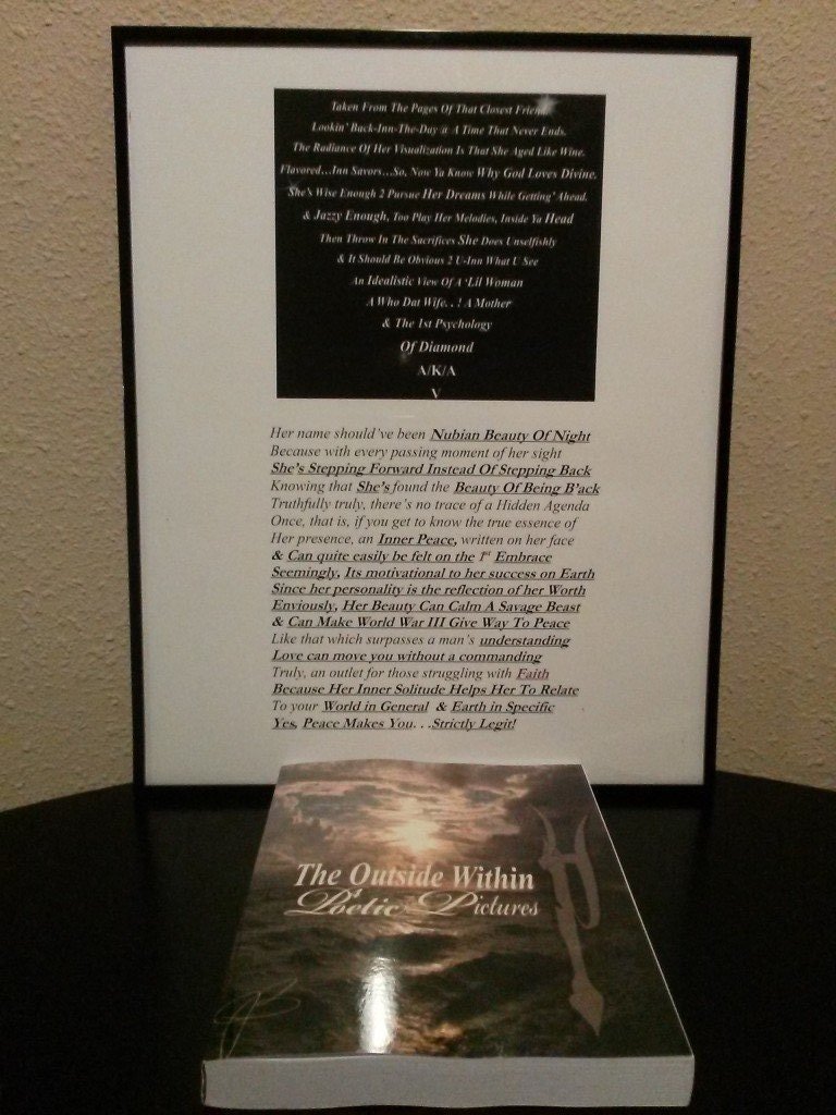 16(x)20 Standard Frame With Poem (Personalized)