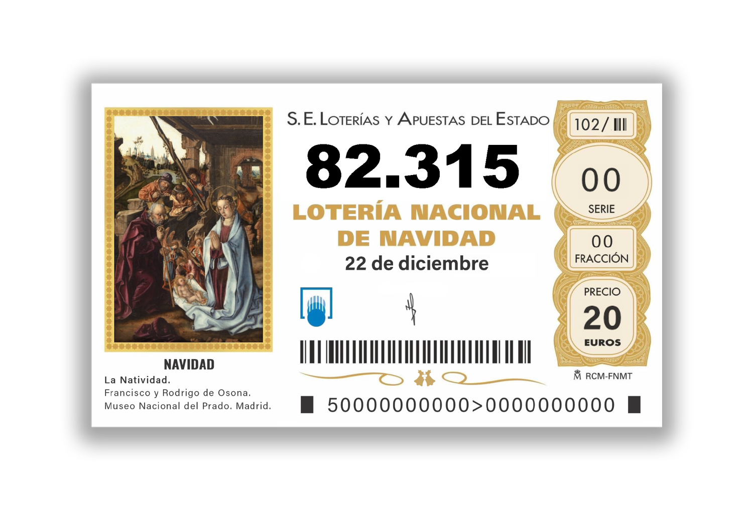Décimo Nº 82.315