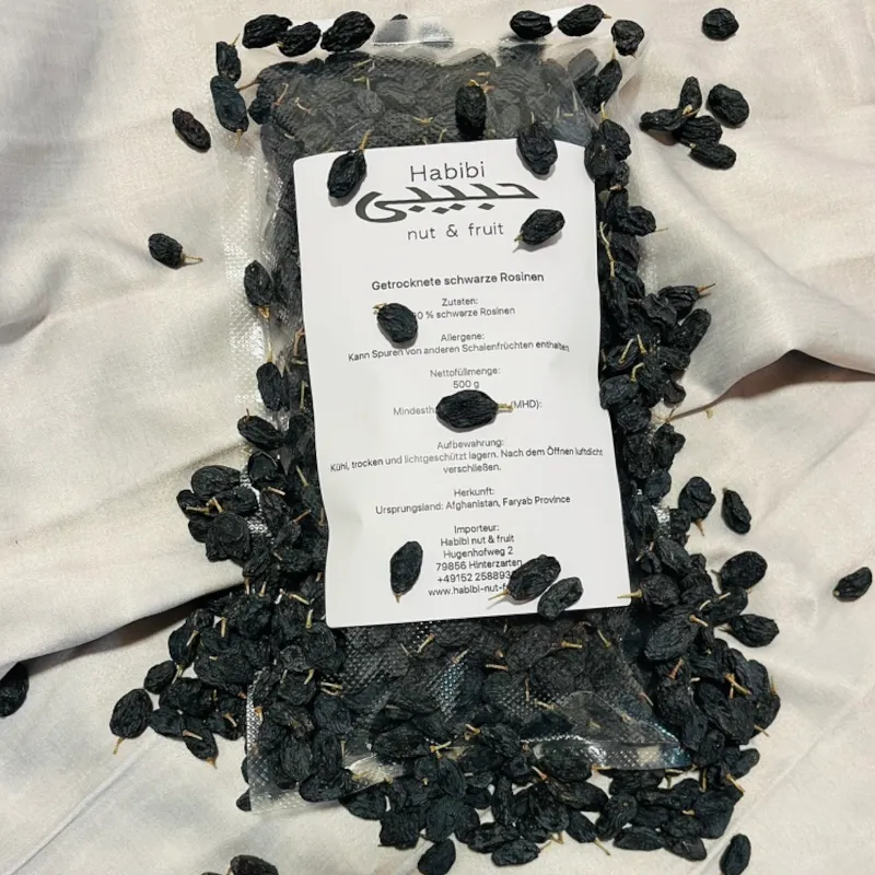 Schwarze Rosinen