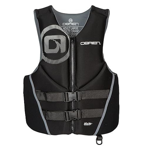 O&#39;Brien Men&#39;s Traditional Life Jacket &#39;25, Color: Black, Size: X-Small