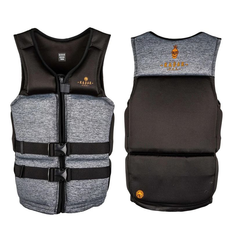 Radar TRA Boy's Teen CGA Life Vest Heather Grey / Orange / Black (75-125lbs)