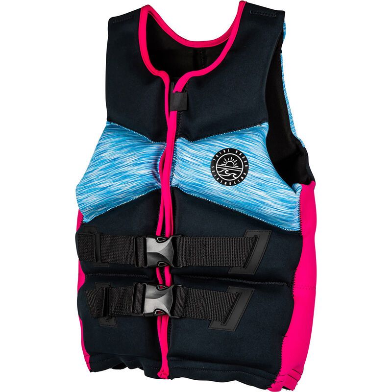 Radar TRA Girl&#39;s CGA Life Vest Vibrant Mesh / Pink / Black Teen (75-125lbs)