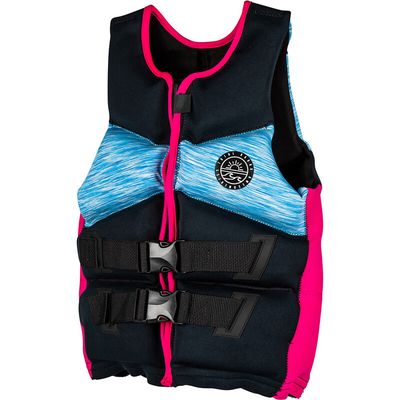 Radar TRA Girl&#39;s CGA Life Vest Vibrant Mesh / Pink / Black Teen (75-125lbs)
