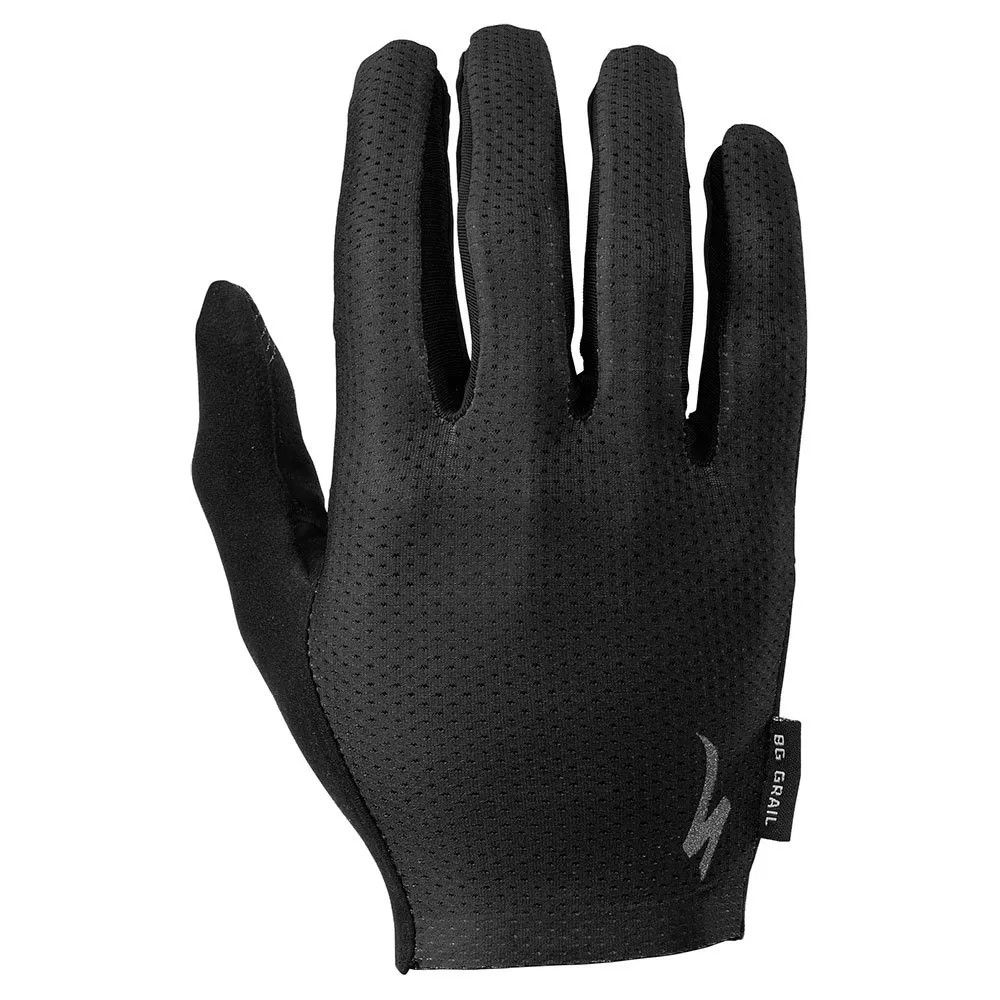 Specialized Men&#39;s Body Geometry Grail Long Finger Gloves, Color: Black, Size: S