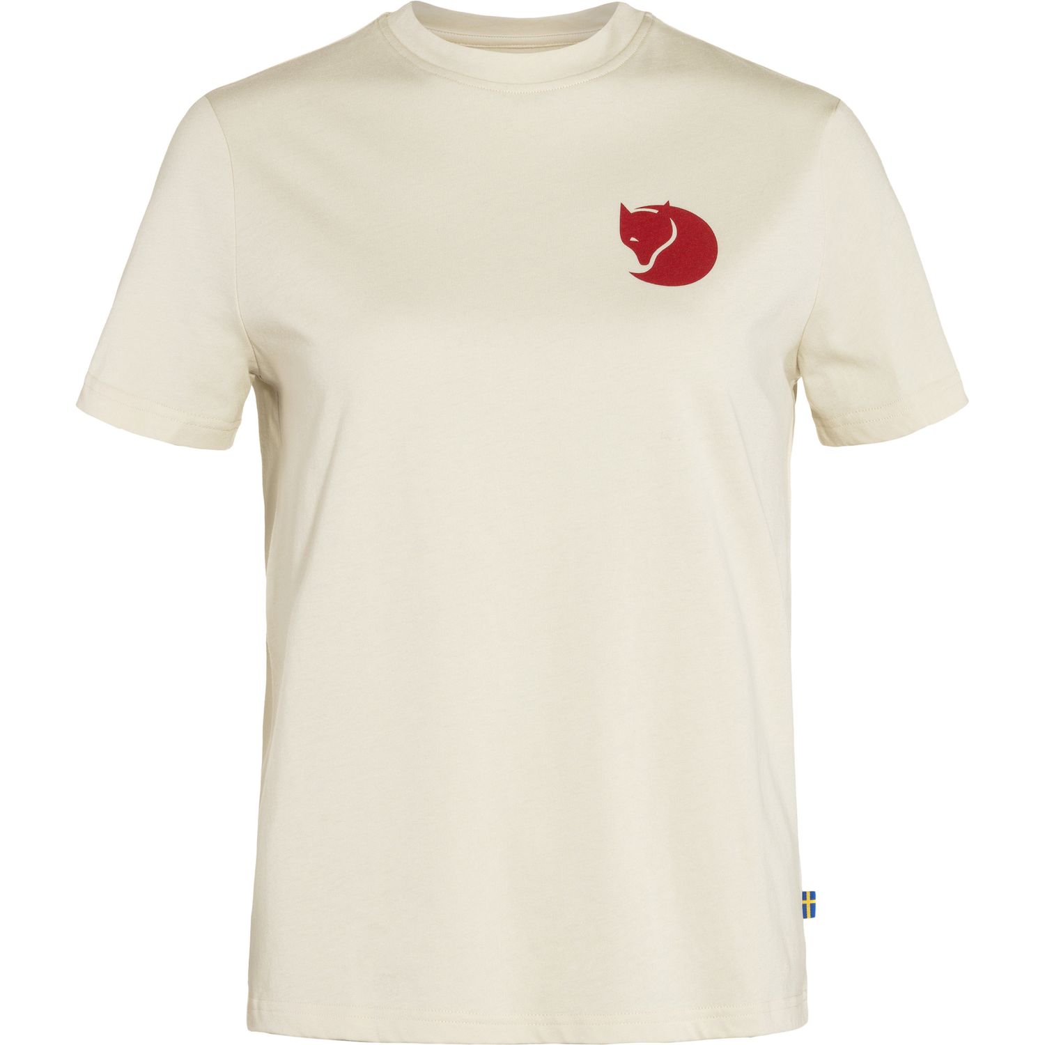 Fjallraven Women&#39;s Fox Boxy Logo Tee &#39;25, Color: Chalk White, Size: Small